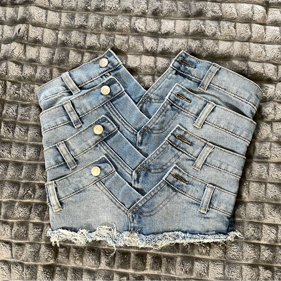 AKIRA Tops - AKIRA Light Blue Denim Corset